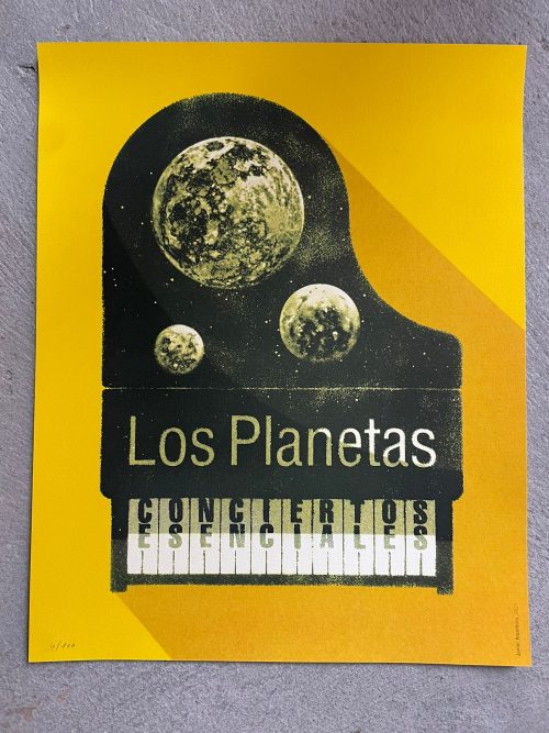 Cartel Los Planetas, conciertos esenciales, edición limitada